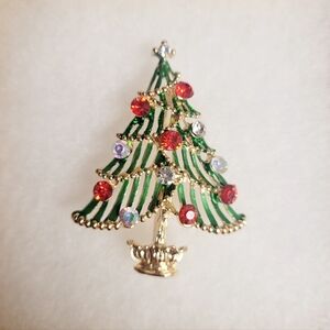 Christmas Tree Brooch NWT